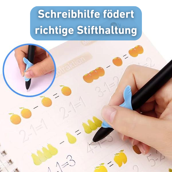 Groovd Magische Schreibbücher Für Kinder – 4er-Set, Wiederverwendbar Mit Stift Für Handschrift & Mathe (3-8 Jahre)
